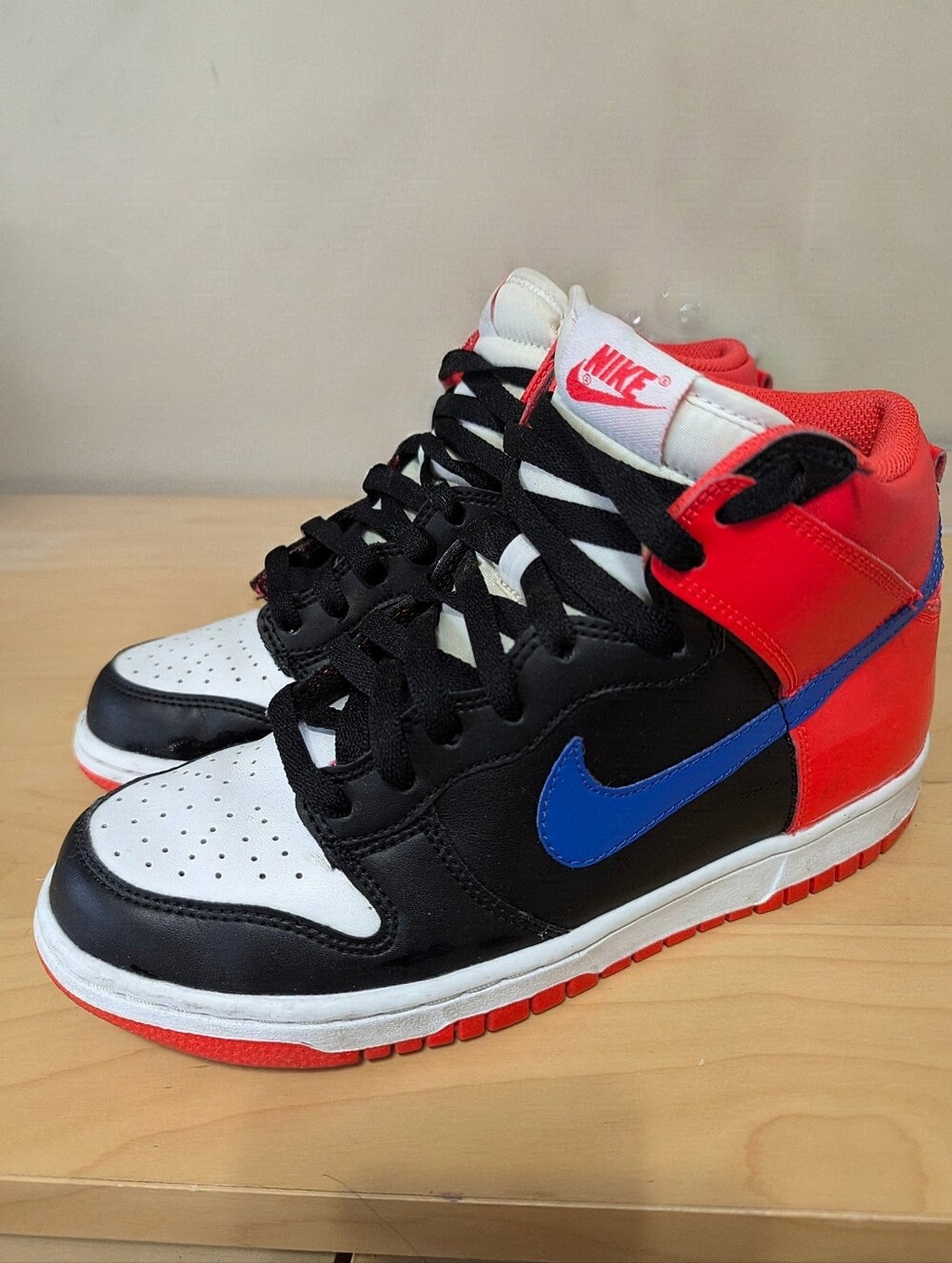 Nike Dunk High GS 'Knicks' Black/Orange/Blue DB2179-001 Size 6.5Y W/ Box